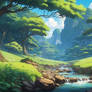 Anime nature wallpaper HD