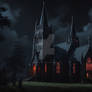 Gothic church wallpaper 3D