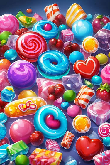 Candy glass wallpaper HD phone