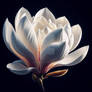 Gorgeous magnolia flower digital illustration