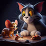 Tom and Jerry digital illustration