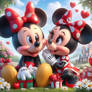 Mickey and Minnie digital illustration mouse