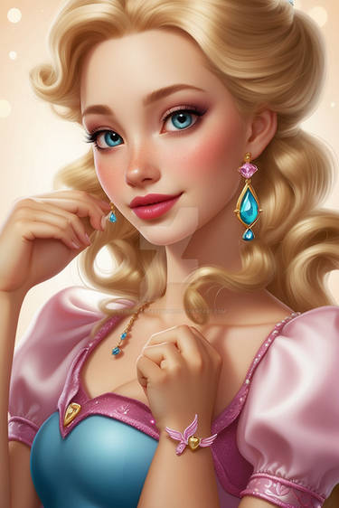 Disney Princess babe portrait girl