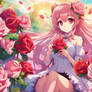 Roses wallpaper anime cute