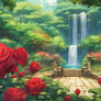 Anime roses wallpaper