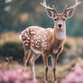 pastel sweet deer wallpaper nature