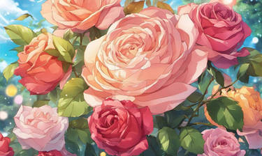 Roses wallpaper soft sweet flowers