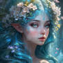 Sweet elf nature model babe 3D