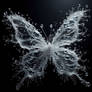 Glass butterfly digital illustration