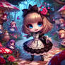 Chibified alice in wonderland babe model 3D