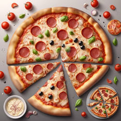 pizza delicious food digital