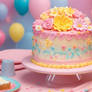 gorgeous colorful cake digital art