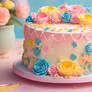 gorgeous colorful cake digital art
