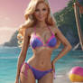 bikini barbie inspired lady babe 3D HD