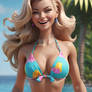 bikini barbie inspired lady babe 3D HD