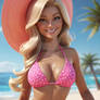 bikini barbie inspired lady babe 3D HD