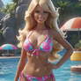 bikini barbie inspired lady babe 3D HD