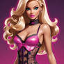 barbie in lingerie digital art 3D