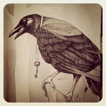 Crow by LadyOrlandoArt