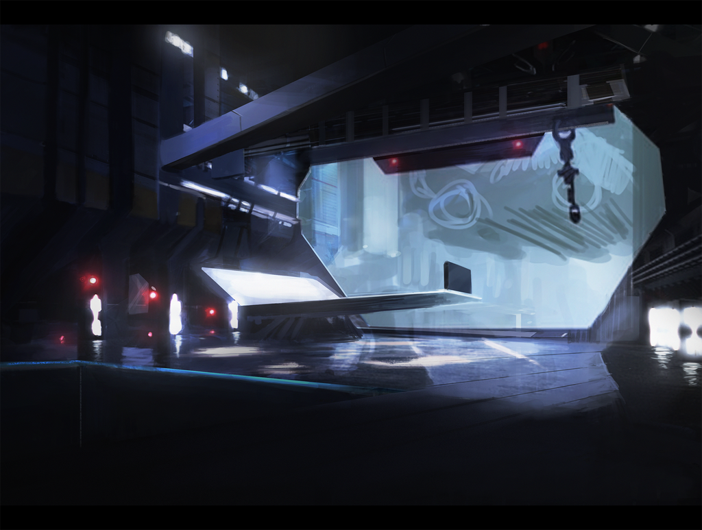 Sci fi base concept art by peppoW on DeviantArt