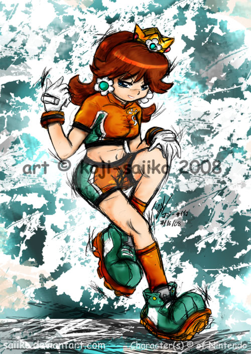 Mario: Striker Captain Daisy by saiiko