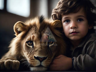 Playing with Pets - Lion
