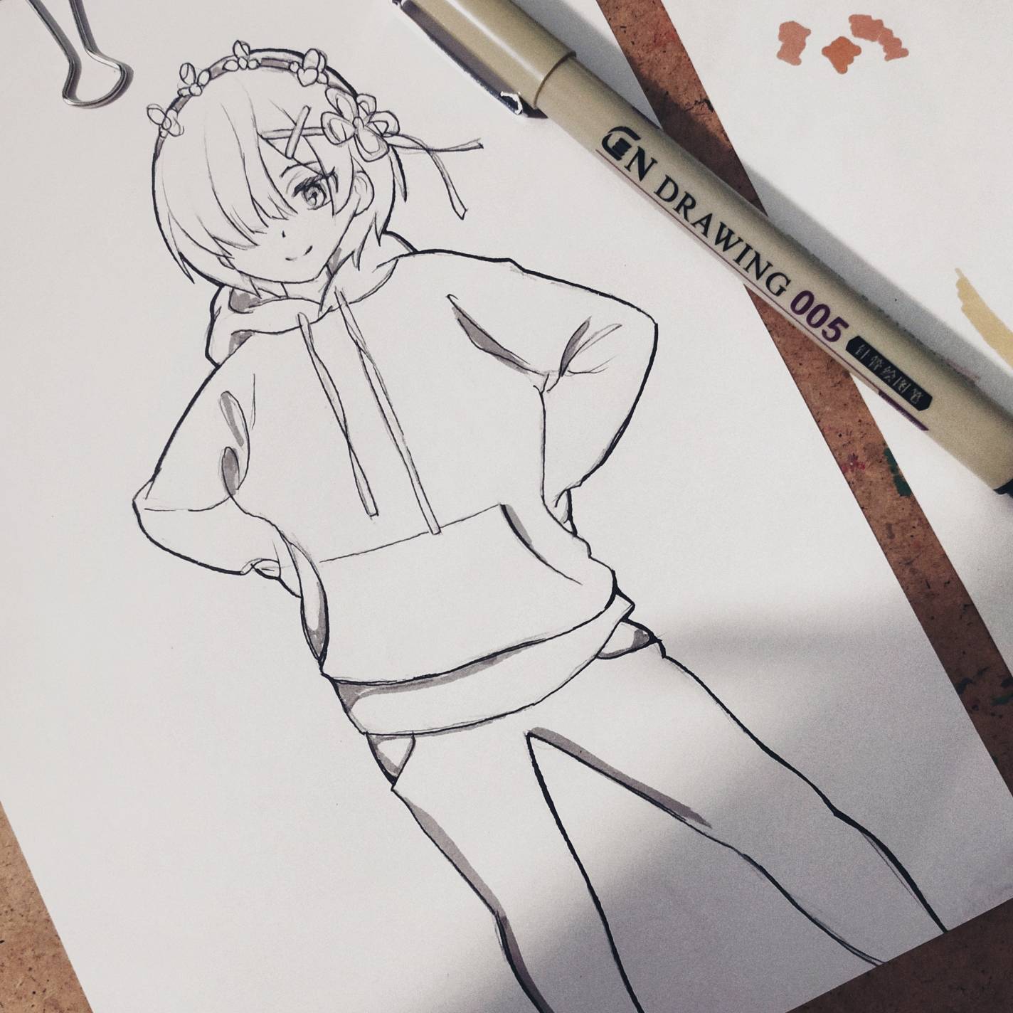 Casual Rem little sketch by viimacry-art on DeviantArt Casual Rem little sketch by viimacry-art on DeviantArt