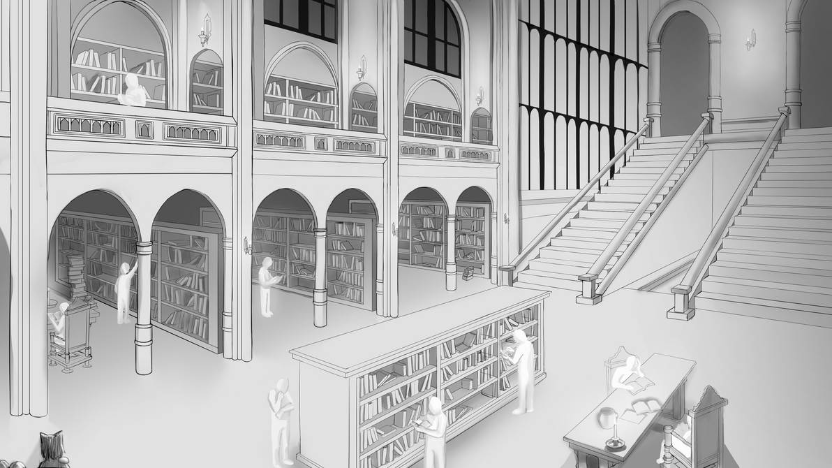 The Grand Library by sakimitsloe on DeviantArt