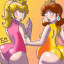 PRACTICE: Peach and Daisy with Bubblebuts