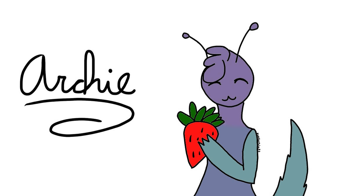 Archie Eating A Strawberry by Dapplesprings on DeviantArt
