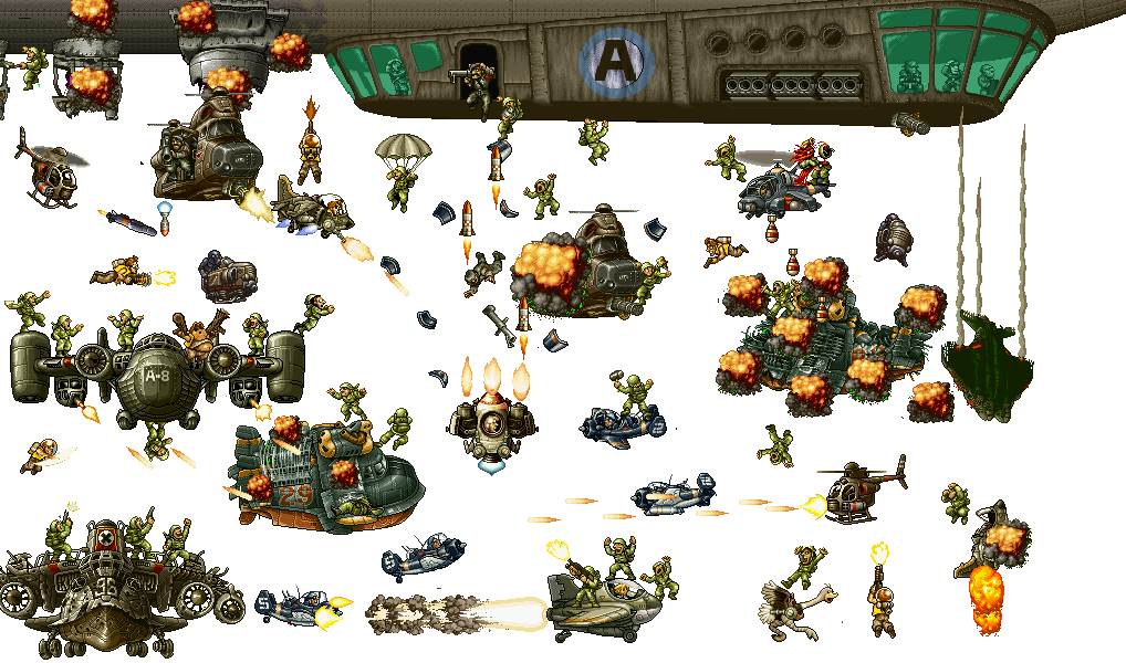 Explosion Sprite Metal Slug