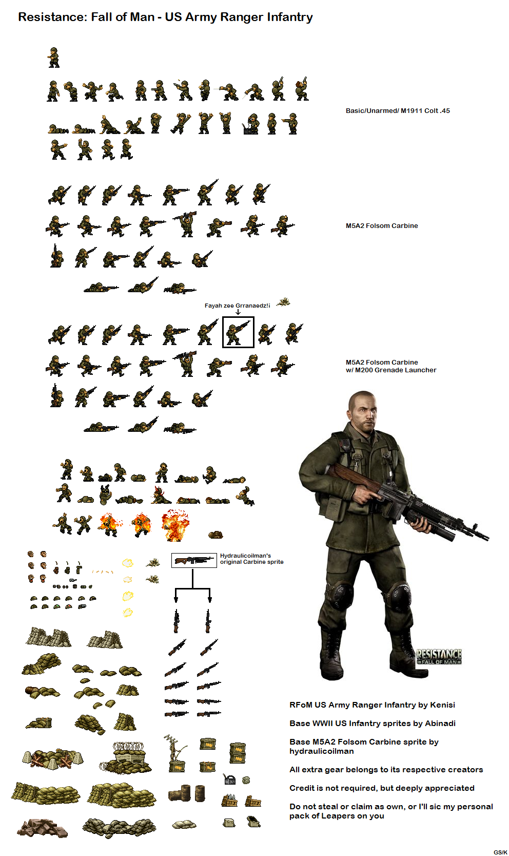 Custom Ranter Sprites Sprite Sheet - RFoM US Rangers by Kenisi on DeviantArt