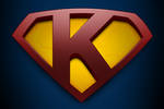 Superman with letter K wallpaper
