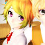 MMD - Chica and Golden - FNAFHS