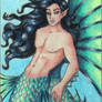 Merman Art Card