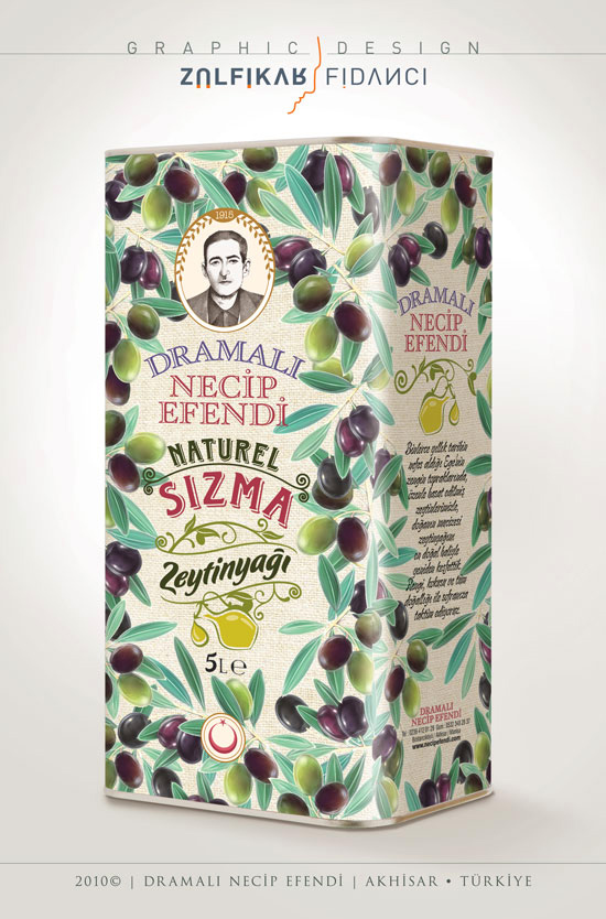 Packaging Design of Necip Efendi Olive Oil