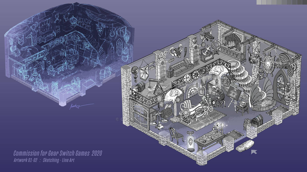 Drawing process : Concept Art #01/2020