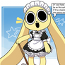 Chikn Nuggit on the maid outfit.