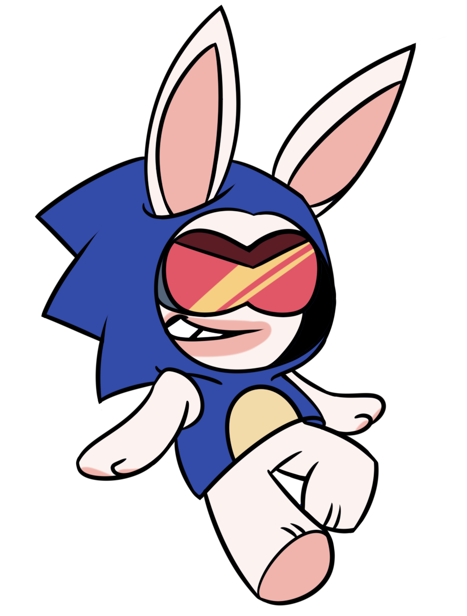 rabbid sonic by quackkrya on DeviantArt