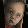 Portrait tattoo black and grey