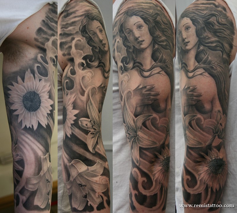 venus tattoo sleeve