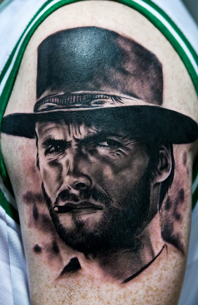 Clint Eastwood tattoo