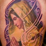 color virgin mary tattoo
