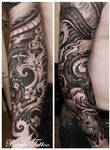 Japanese Dragon Tattoo Black And Grey