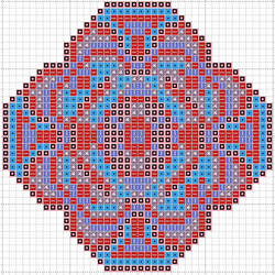 embroidery pattern: big flower