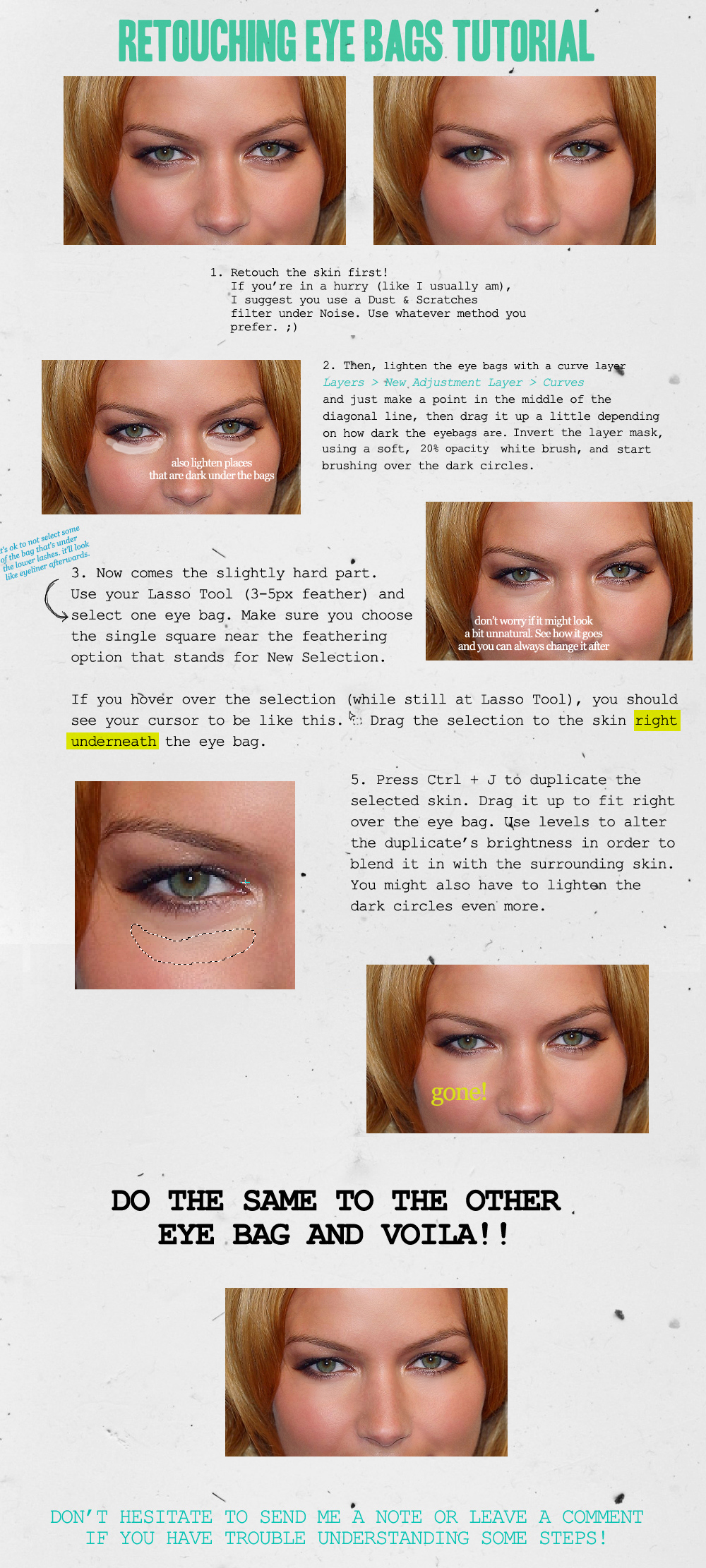 Retouching Eye Bags