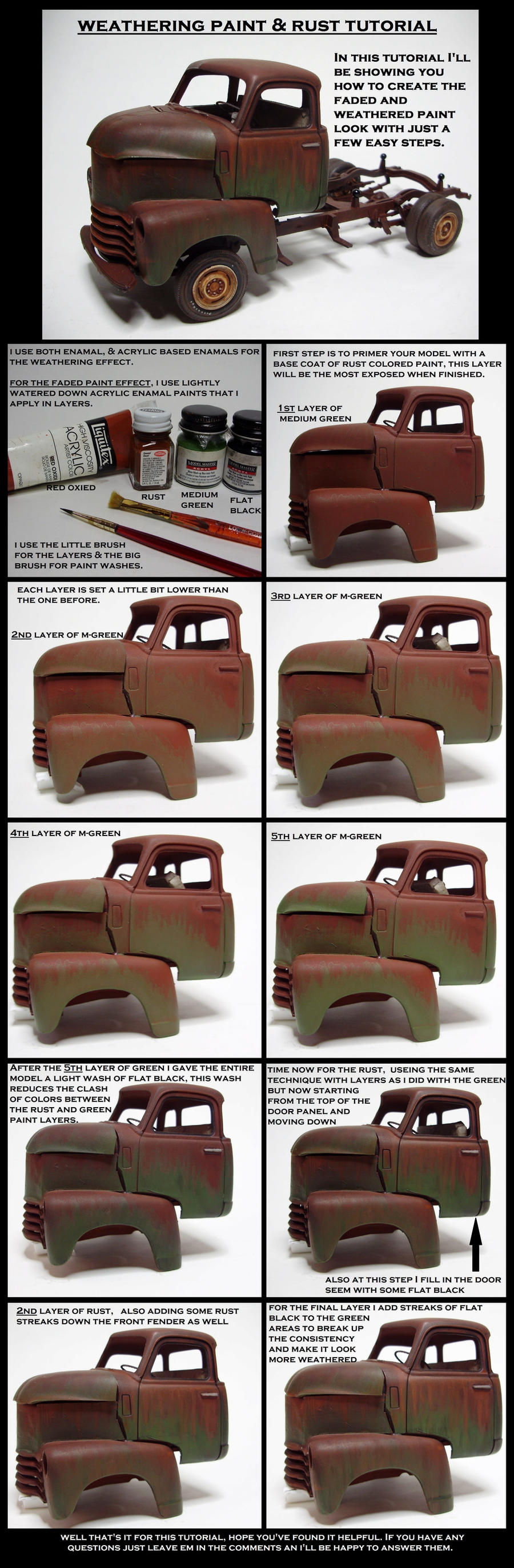 weathering paint an rust tutorial