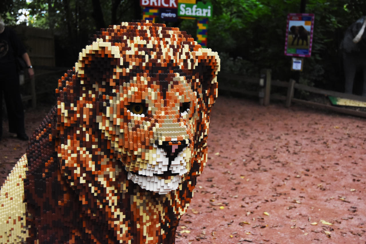 Lego Lion Sculpture at Brookfield Zoo 3 by HaleyGottardo on DeviantArt