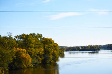 Fox River from Fabyan Parkway in October 1