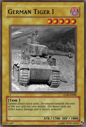 German Tiger I card